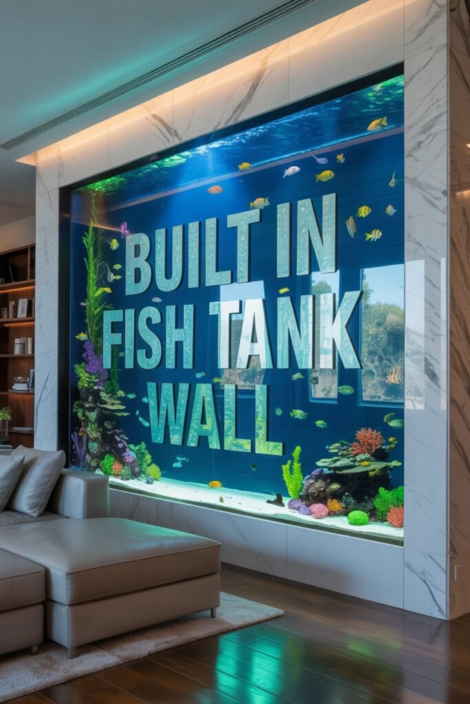 Built In Fish Tank Wall