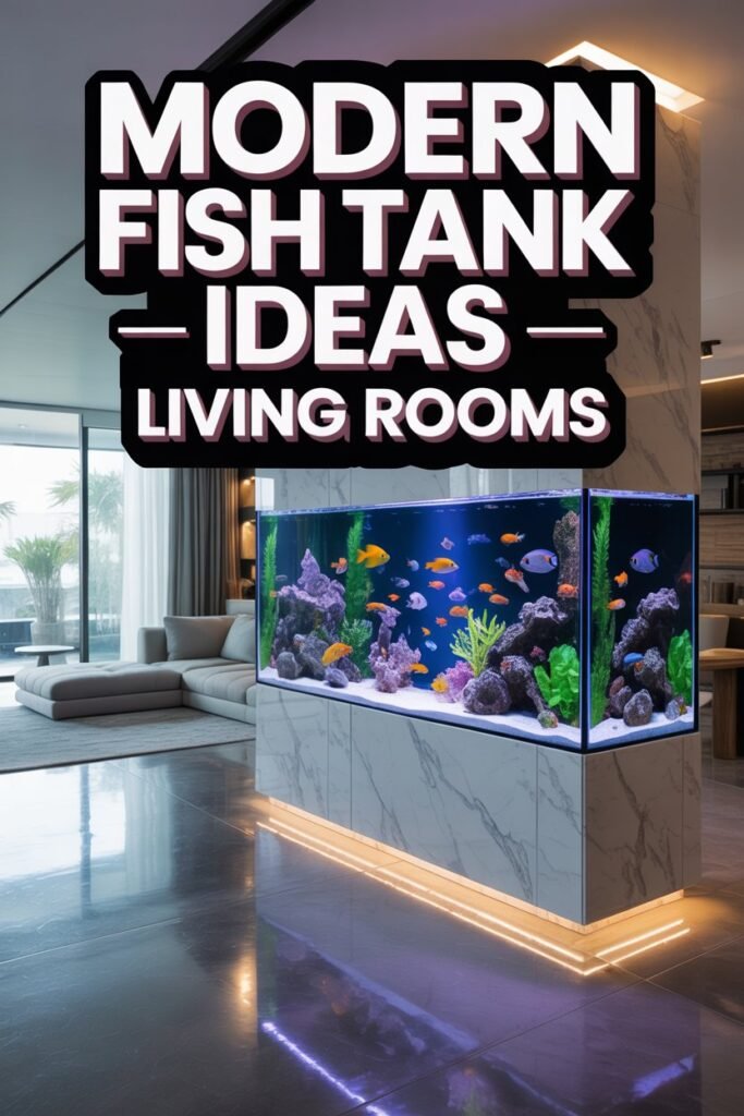 Modern Fish Tank Ideas for Living Rooms
