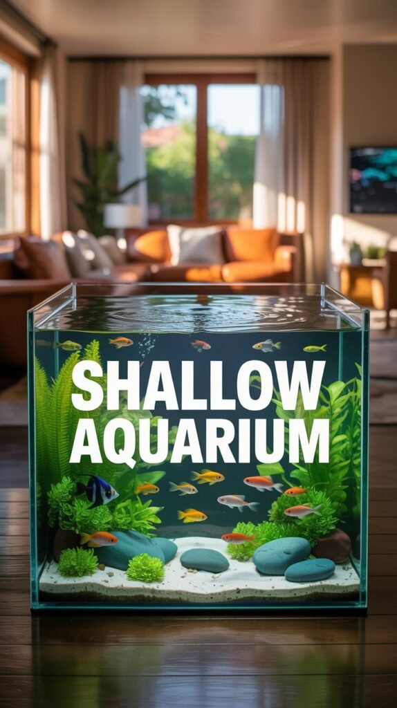 shallow aquarium
