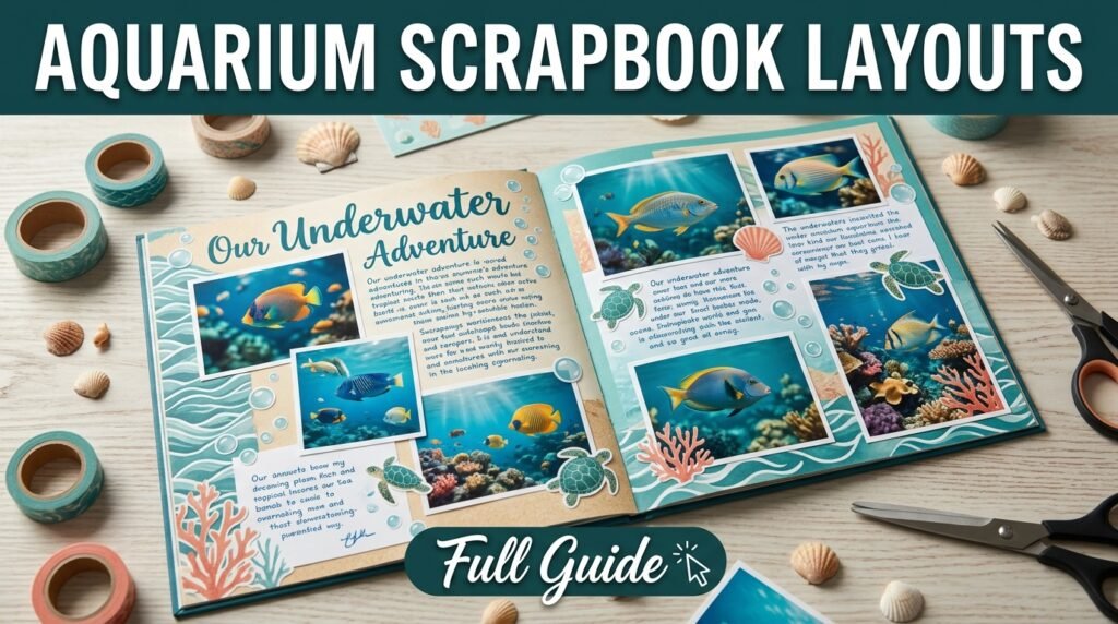 Aquarium Scrapbook Layout