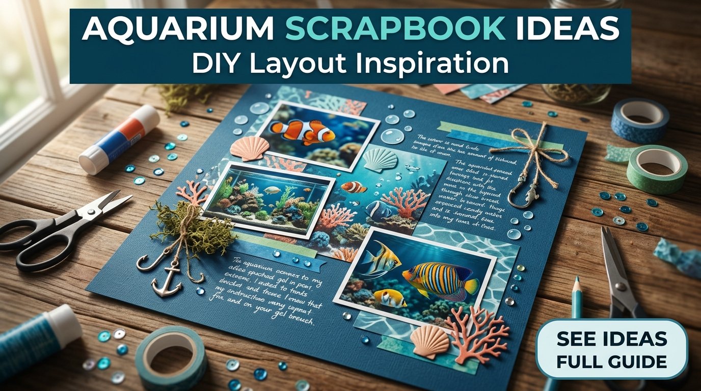 Aquarium Scrapbook Layout