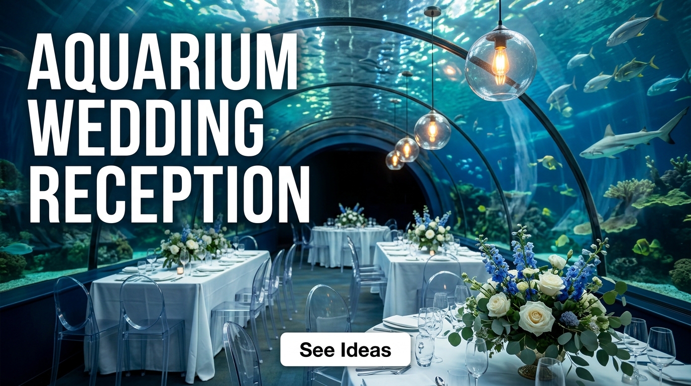 Aquarium Wedding Reception