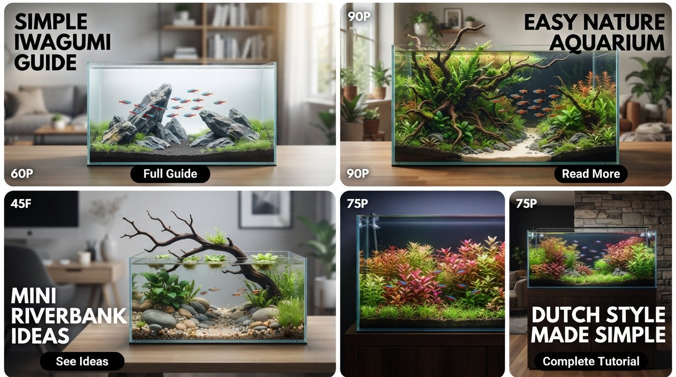 Aquascape Aquarium Ideas Simple