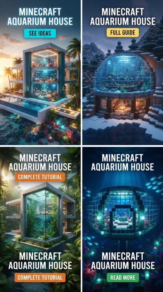 Minecraft Aquarium House