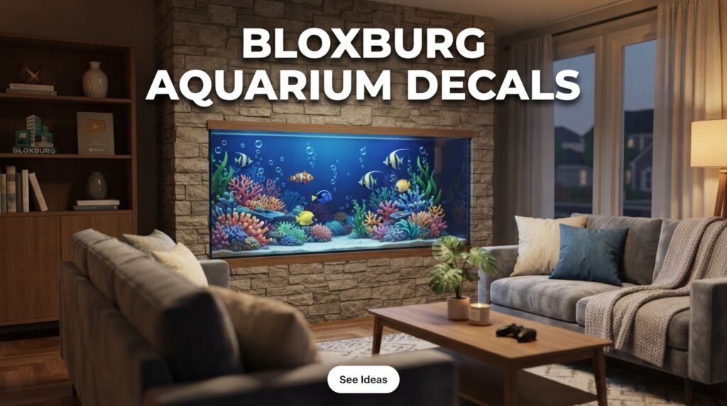 Bloxburg Aquarium Decals