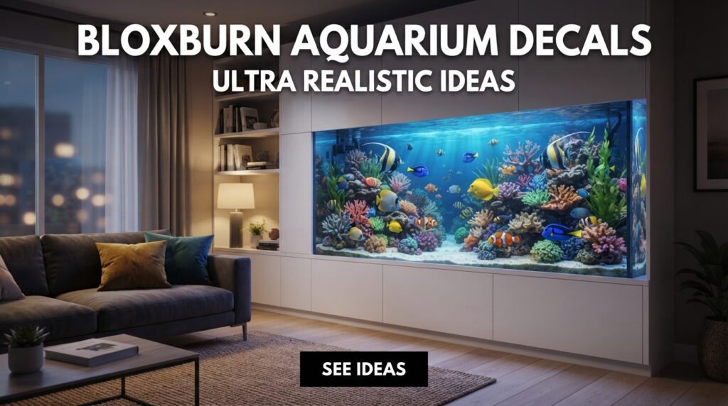 Bloxburg Aquarium Decals