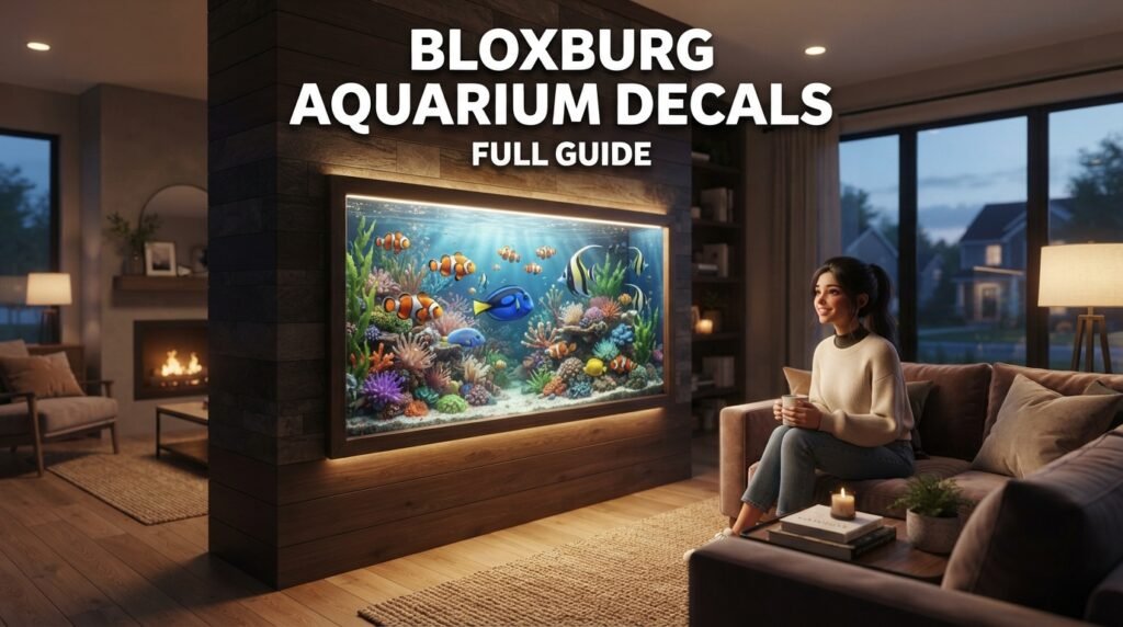 Bloxburg Aquarium Decals