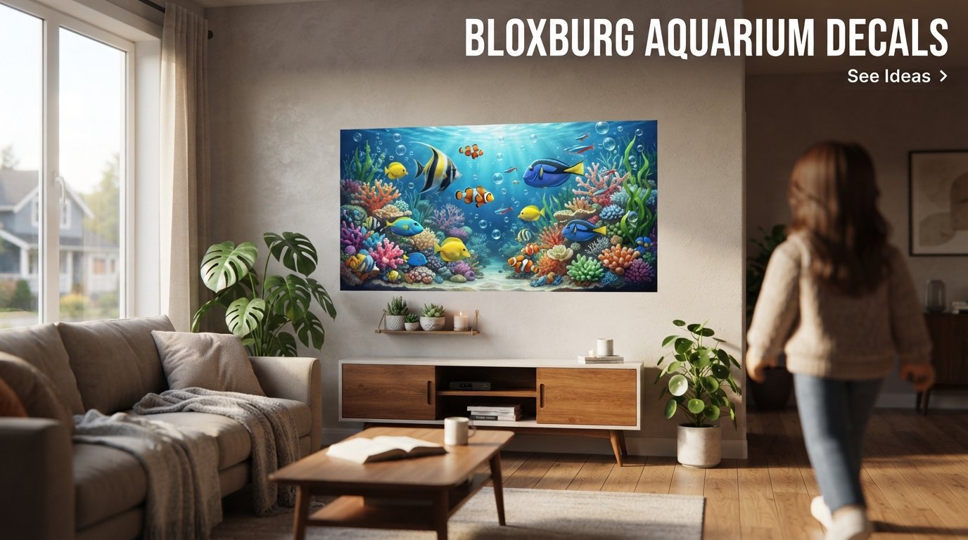 Bloxburg Aquarium Decals