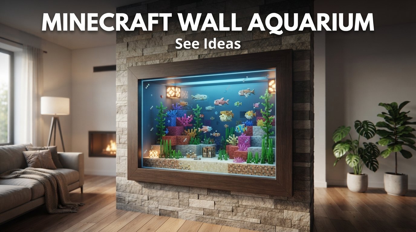 Minecraft Wall Aquarium