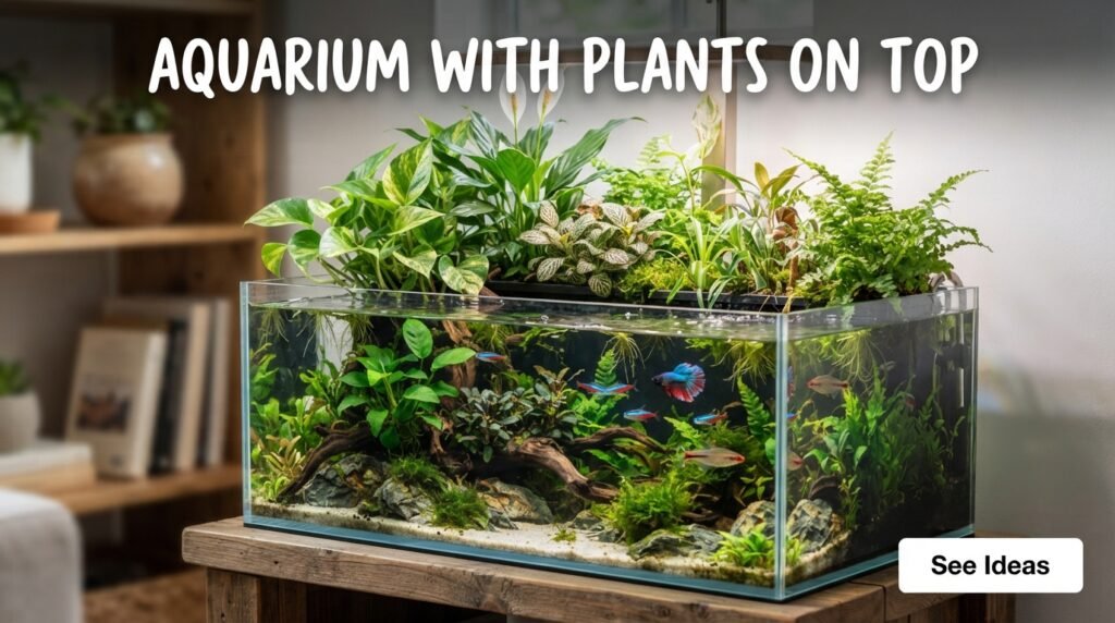 Aquarium With Plants on Top