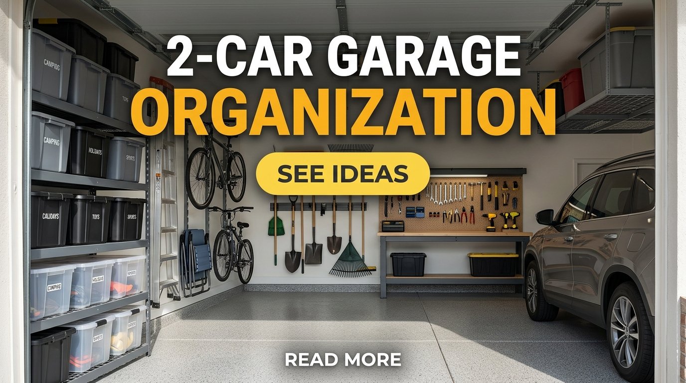 Two Car Garage Organization