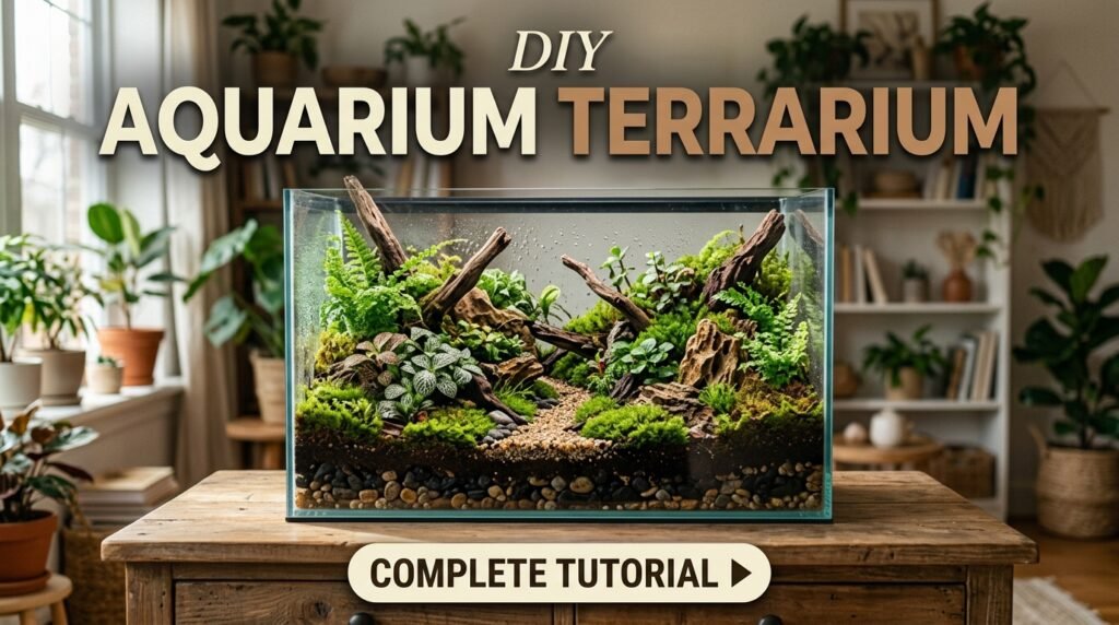 Terrarium in Aquarium Tank