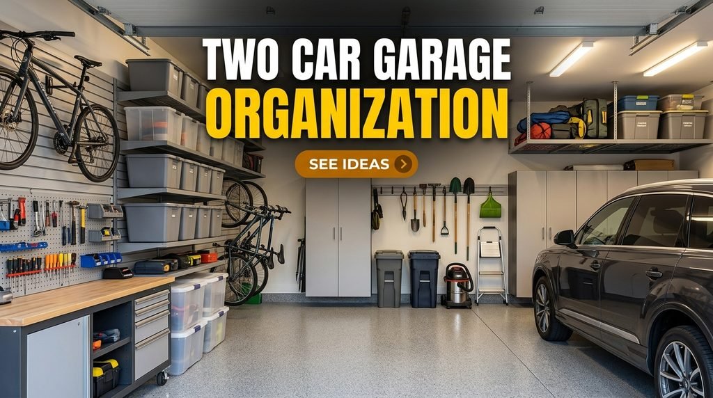 Two Car Garage Organization