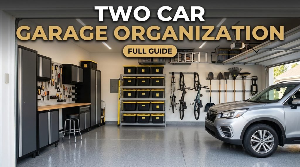 Two Car Garage Organization